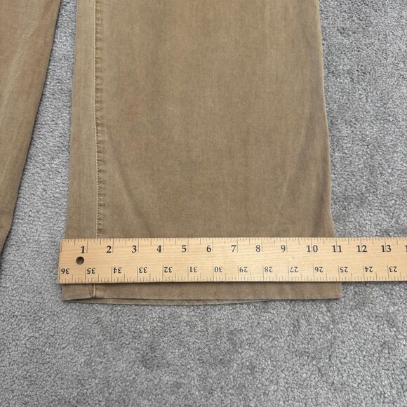 GAP Khaki Cargo Mojave Wide Leg Pants Womens 12 Brown High Rise Garment Dyed - Picture 13 of 16